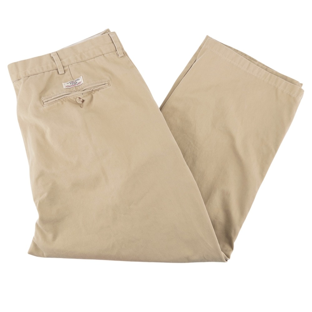 Vintage Polo Ralph Lauren‎ Mens 40x26 Chino Pants Tan Classic Straight Leg Khaki